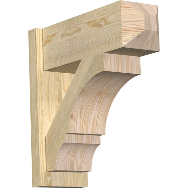 Ekena Millwork Balboa Rough Sawn Craftsman Outlooker, Douglas Fir, 8"W x 22"D x 22"H OUT08X22X22BOA04RDF - main